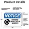 Signmission Drivers Chock Your Wheels OSHA Notice Sign, Vinyl Decal, 14in W x 10in L, 2PK OS-2PACK-NS-D-1014-L-15512 - alternate 3